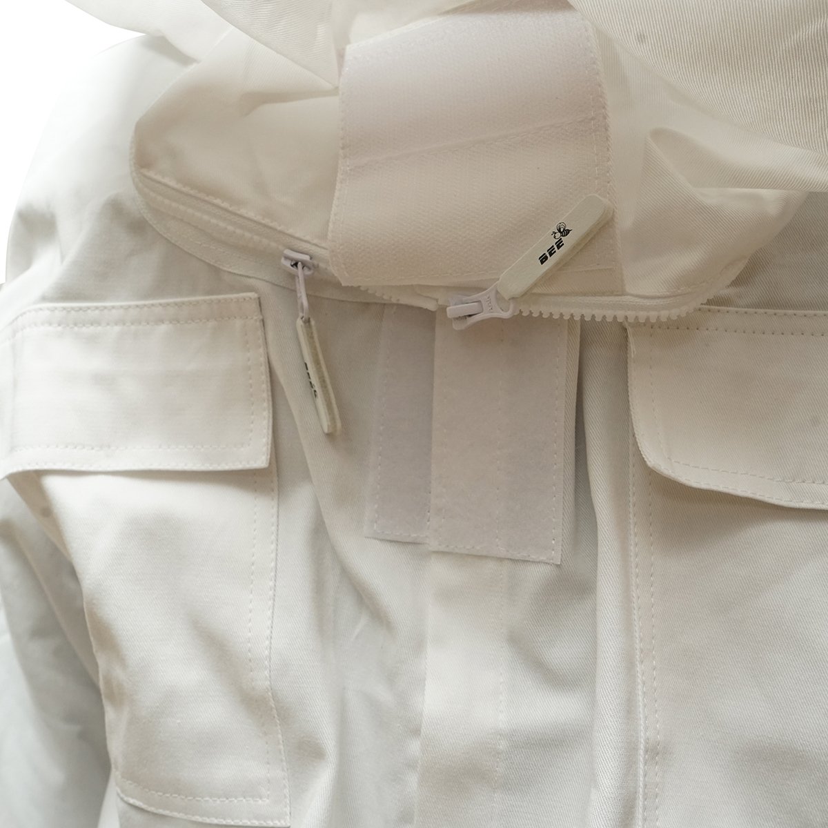 Bluza apicola alba cu masca de protectie marimea XL